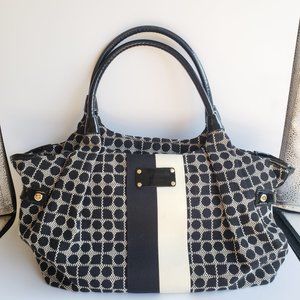 kate spade diaper bolsa black and white